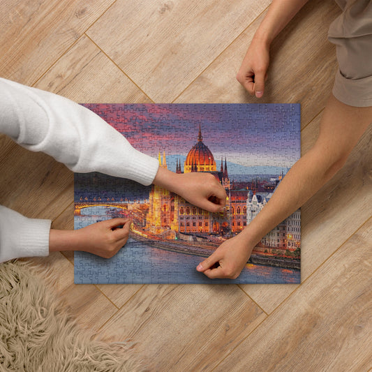 Jigsaw Puzzle for Kids, Parliament of Hungary - Mother - Red Rosehip Studio